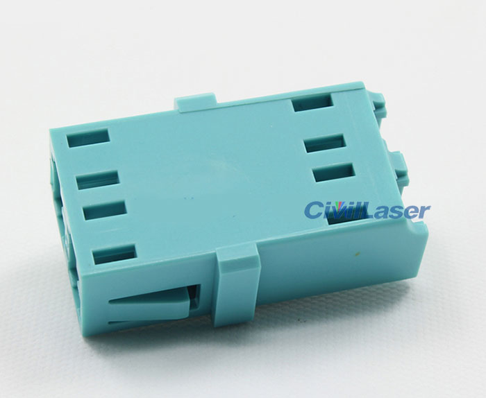 Multimode Double Core Plastic LC Fiber Optic Adapter